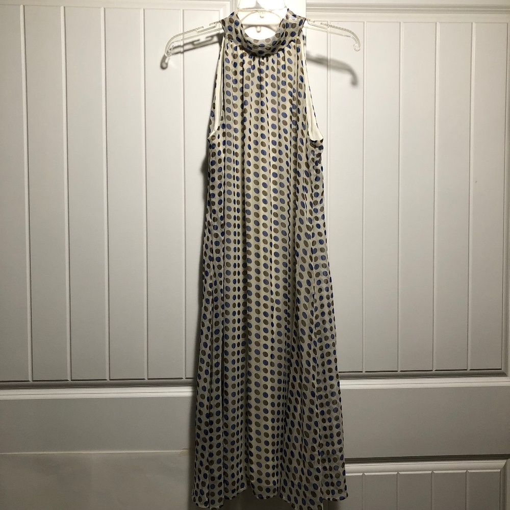 Jonathan Martin Sleeveless Polka Dot Dress
